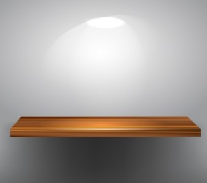 empty shelf